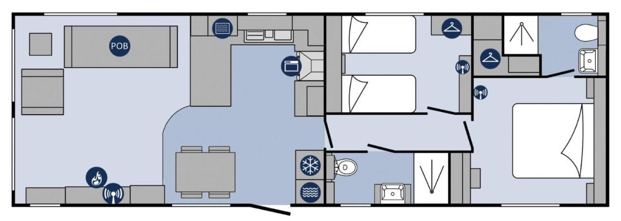 Kilden Kernow - Luxury 6 Berth Caravan Near Бюд Екстериор снимка